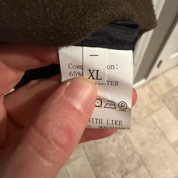 NWOT Men's Green Peacoat - Picture 3 of 4